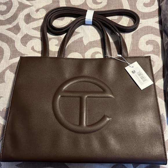 NWT TELFAR Medium Chocolate Tote - Picture 2 of 8